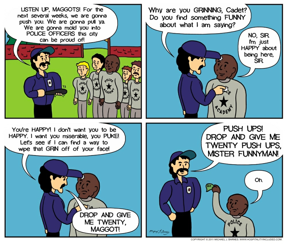 The FunBar And The Police Academy.