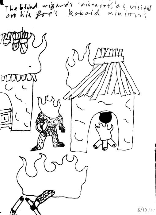 The Sightless Wizard's "distaste" as visited on his foe's kobold minions.