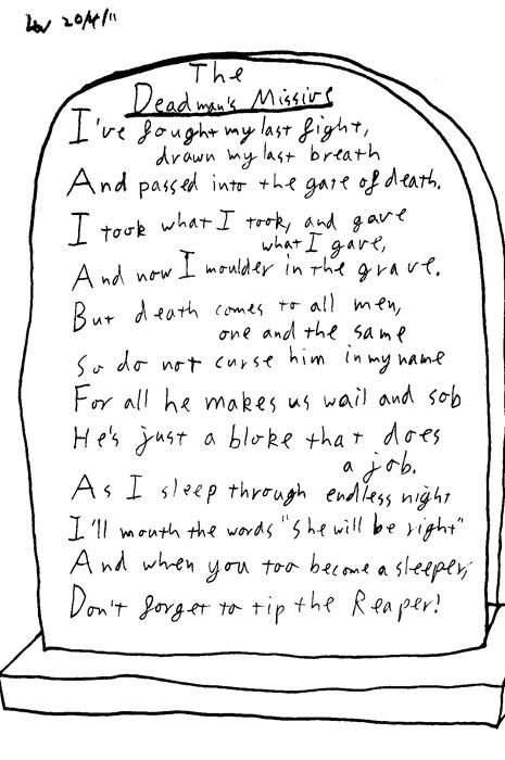 The Deadman's Missive (a poem)