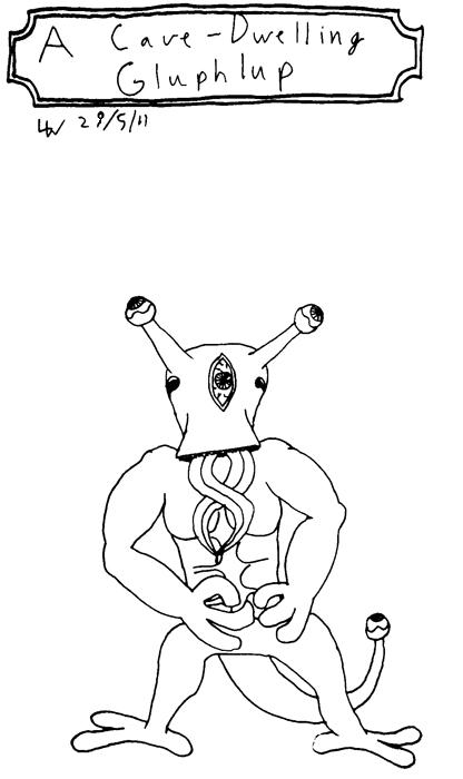 A cave-dwelling Gluphlup