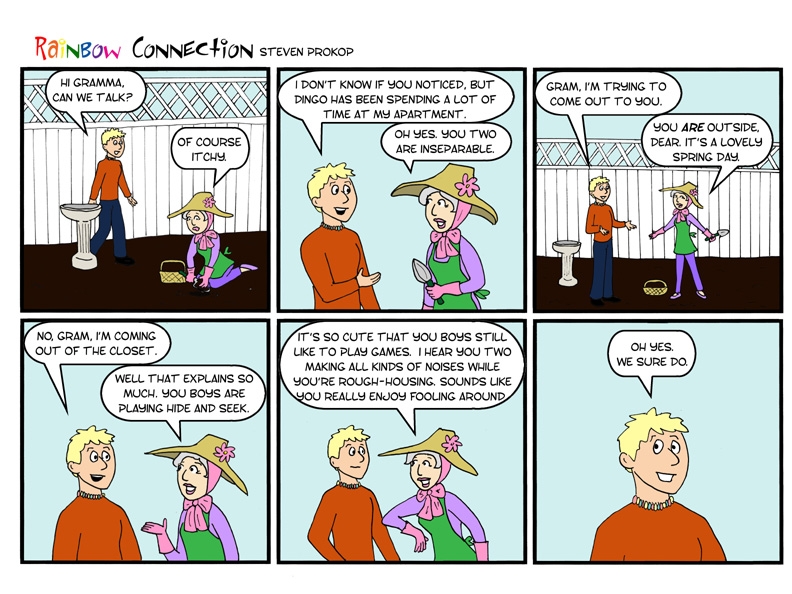 ITCHY COMES OUT TO GRANDMA....AGAIN.