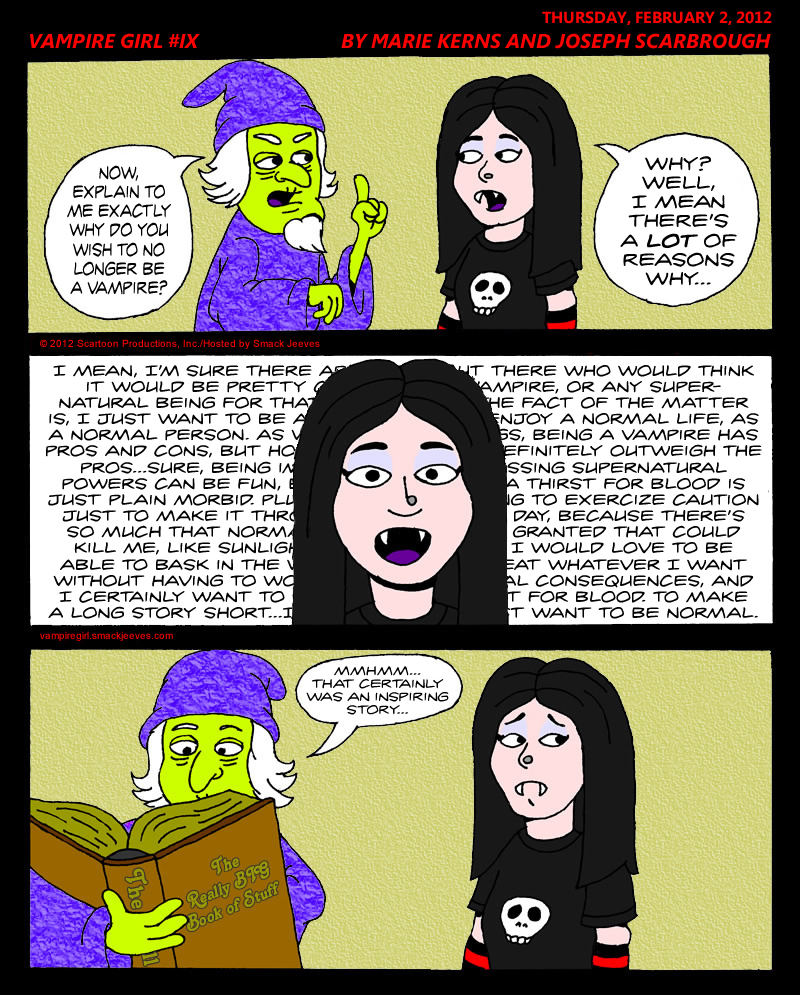 Strip IX: Levana Doesn't Want to Be a Vampire