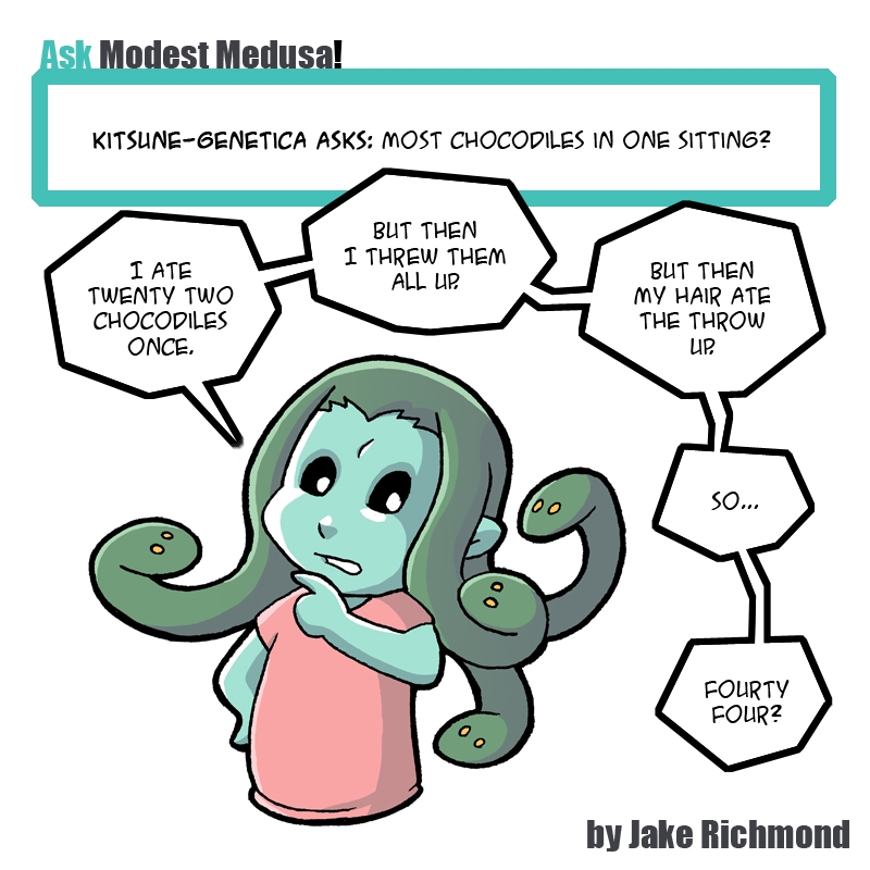 Ask Modest Medusa about Chocodiles!