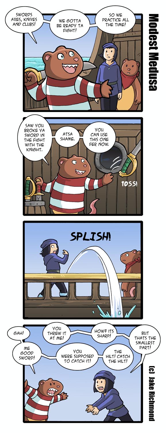 Carlos loves swords!