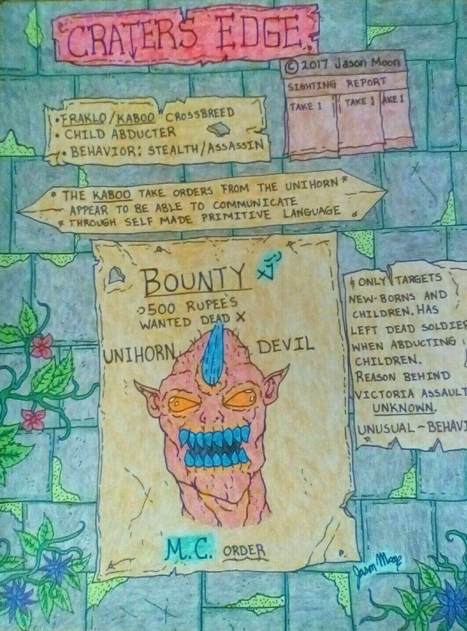 Craters Edge, Farya Zoology, Unihorn Devil