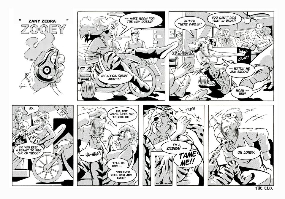 Strip #9: Zany Zebra Zooey