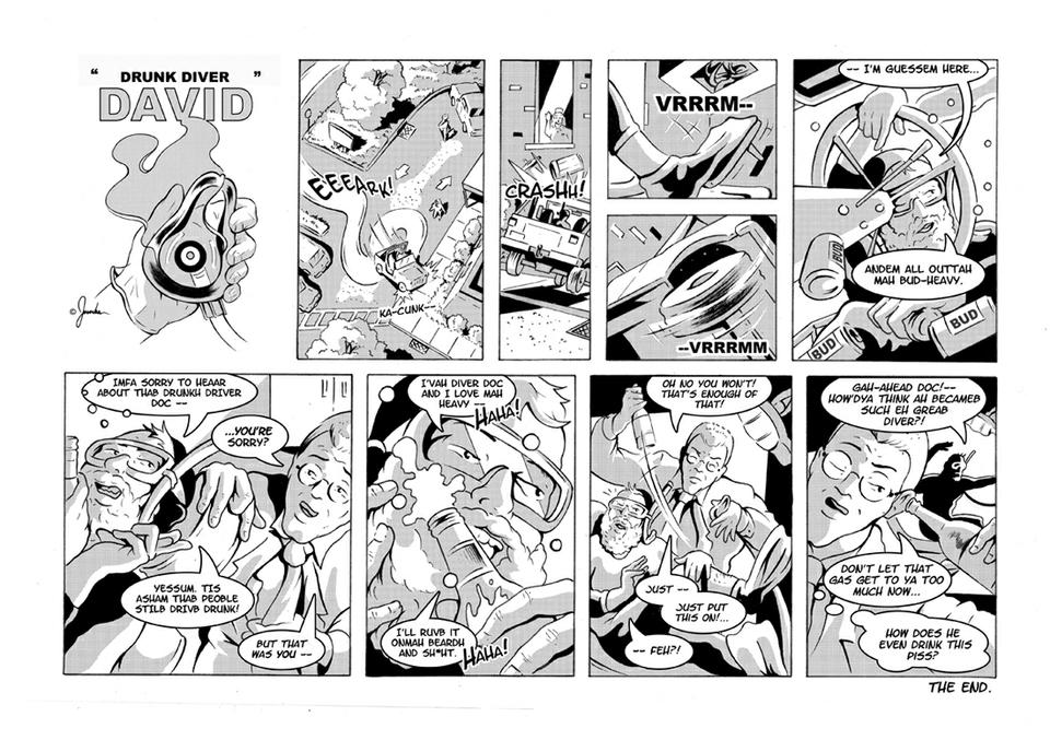 Strip #14: Drunk Diver David