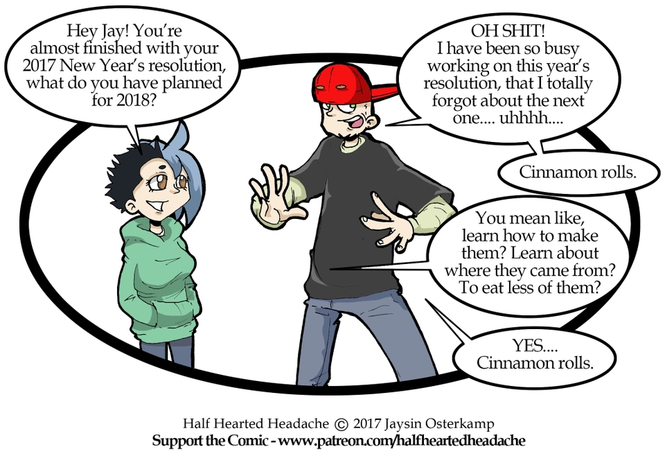 December 30, 2017 - New Years Resolutions