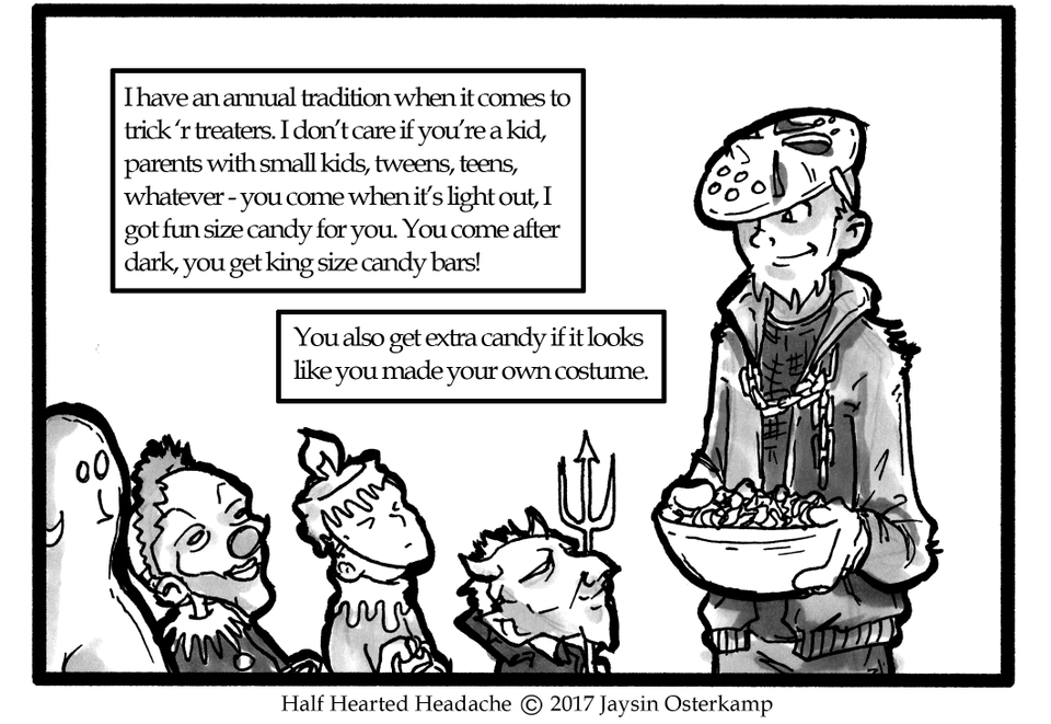 October 28, 2017 - Candy on Halloween