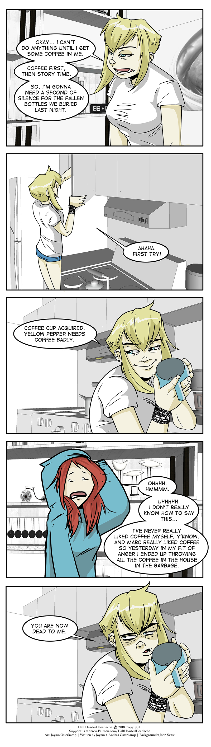 514 - Pepper Needs Coffee Badly