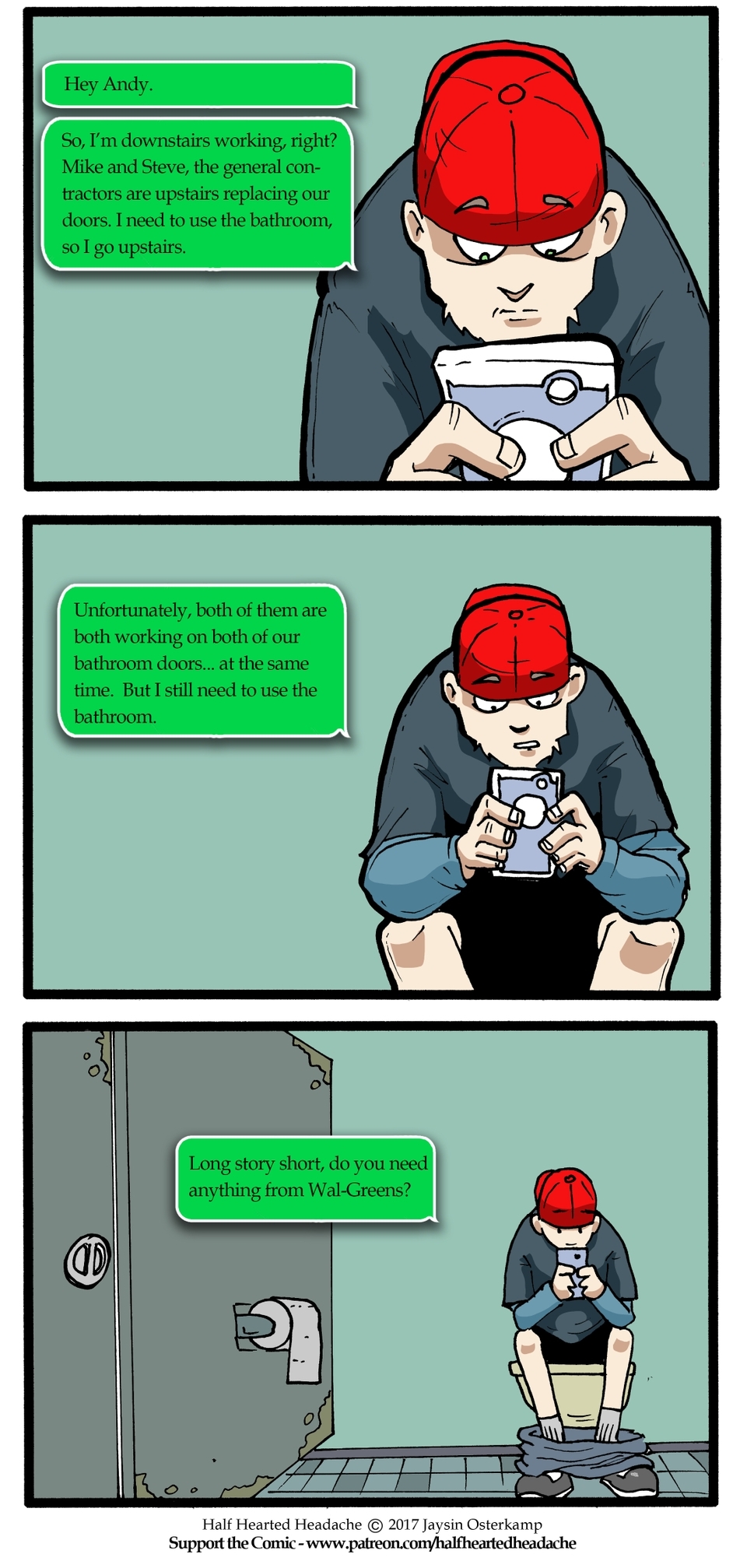 November 9, 2017 - Bathroom Break