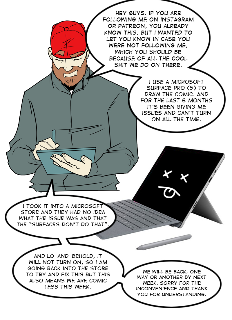 Surface is broken - a PSA