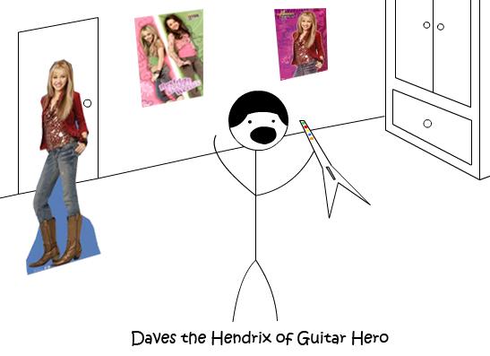 Daves like the hendrix of guitar hero