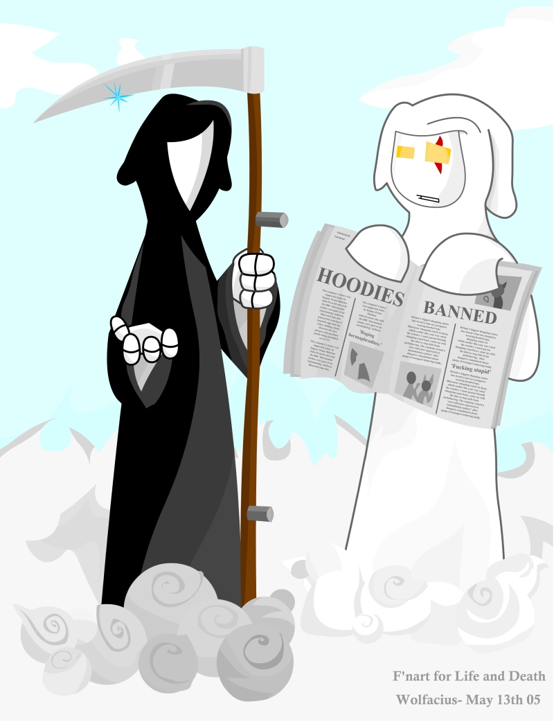 Guest Art: "But the hood make us look cool!"