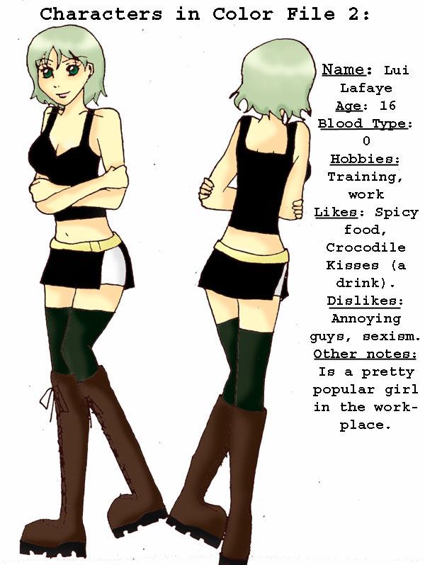 Characters in Color File 2: Lui Lafaye