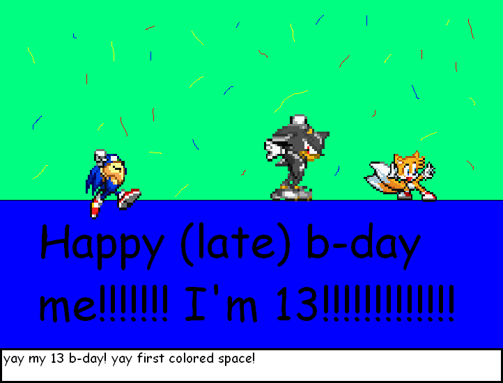 Sonic Scratch Author B-day (very very very very late)