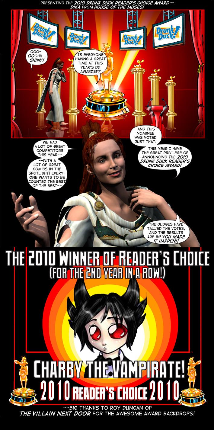 Reader's Choice Award presented by houseofmuses