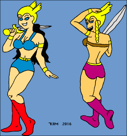 Gertrude & Brunhilda Coloring by DeadFish 1