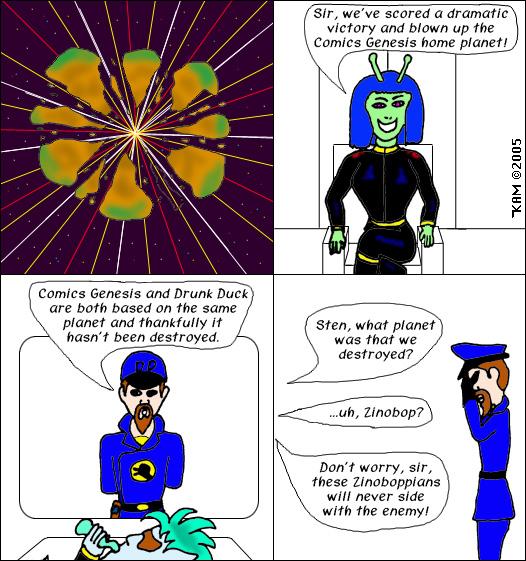 The Drunk Duck/Comic Genesis War 2