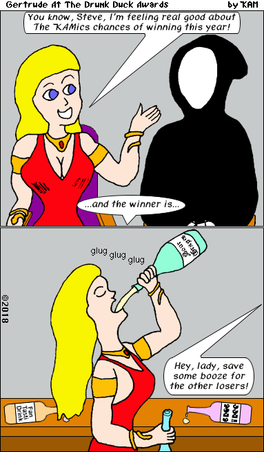 Gertrude At The Drunk Duck Awards