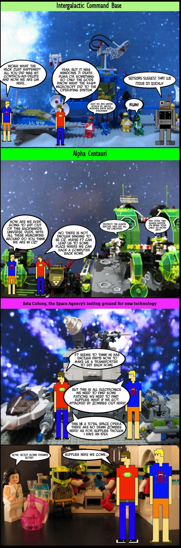 The End of Lego Space - The Comic, courtesy of Achievement Wh0rz (Part 1)
