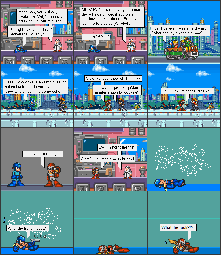 ProtoMan's drug coma