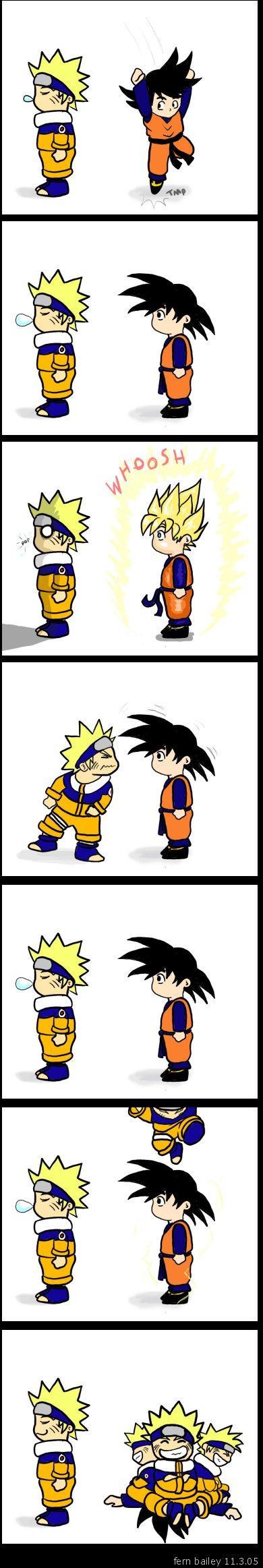 Goten vs Naruto