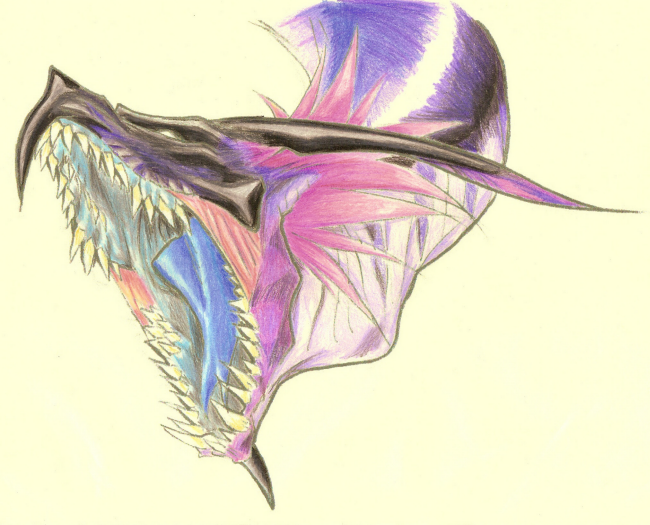 Dragon head colour test 1