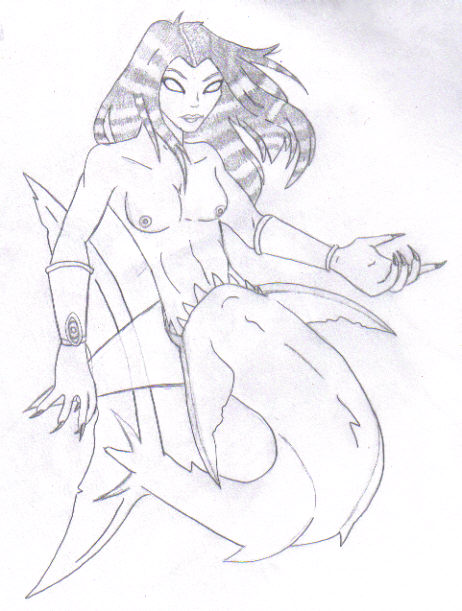 Female "Shark queen"