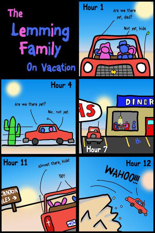 The Lemming Family on Vacation