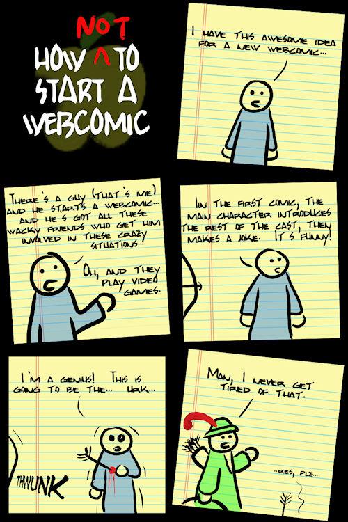 How Not To... Start a Webcomic