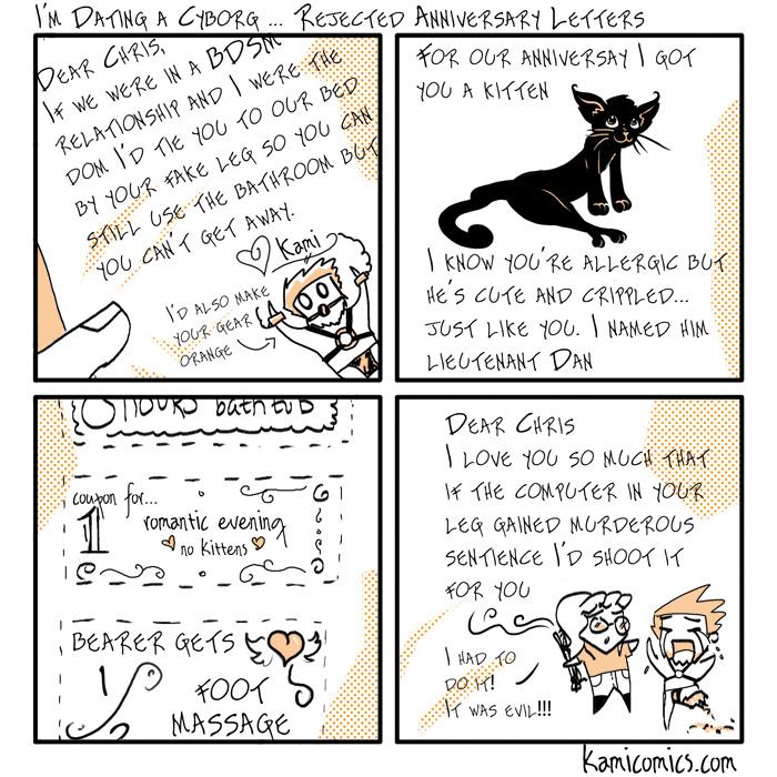 Rejected Anniversary Letters