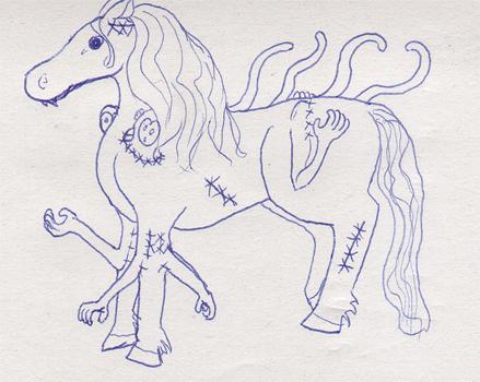 Half Pony, Half Monkey Monster.