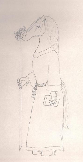 Horse cleric. 
