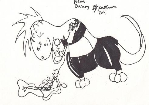 Barny in a Metal band