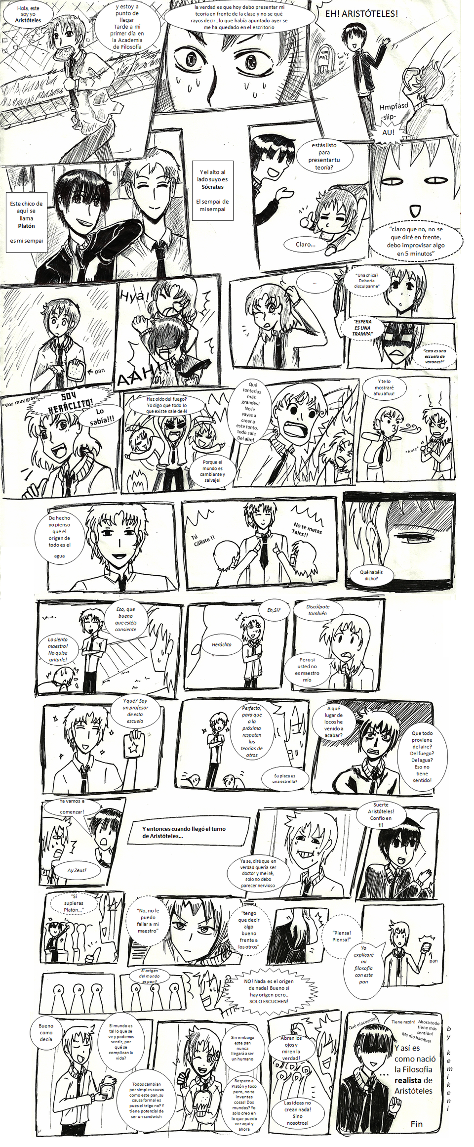 "Hola!, Aristotle-kun!"