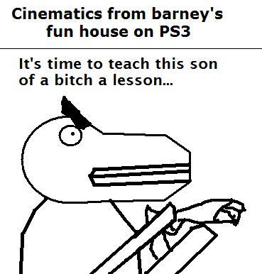 Barney's Funhouse for the PS3 (Mature Language)
