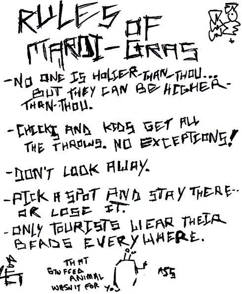 The Rules of Mardi Gras
