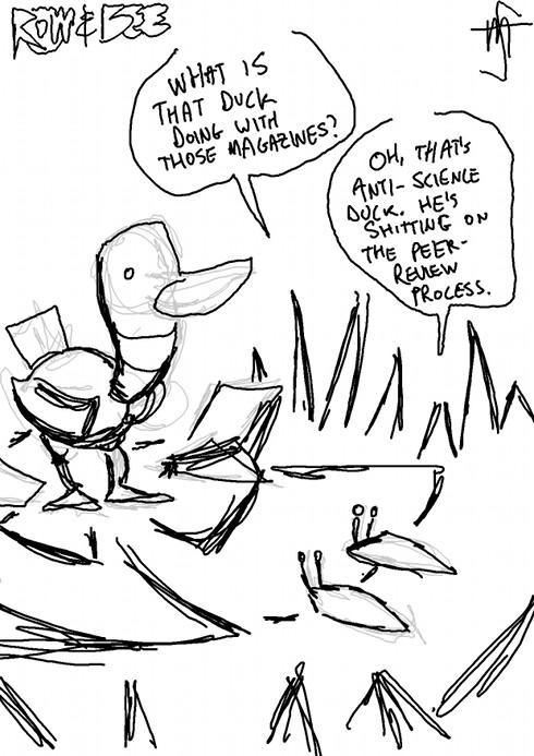 Anti-science duck