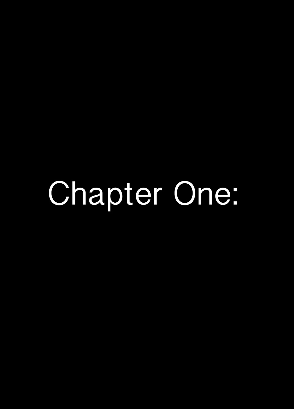 Chapter One