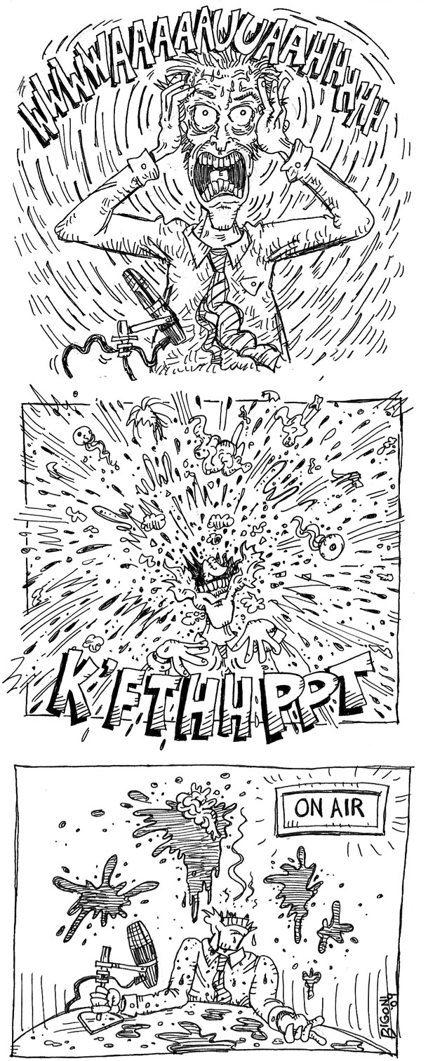 A Man's Head Exploding