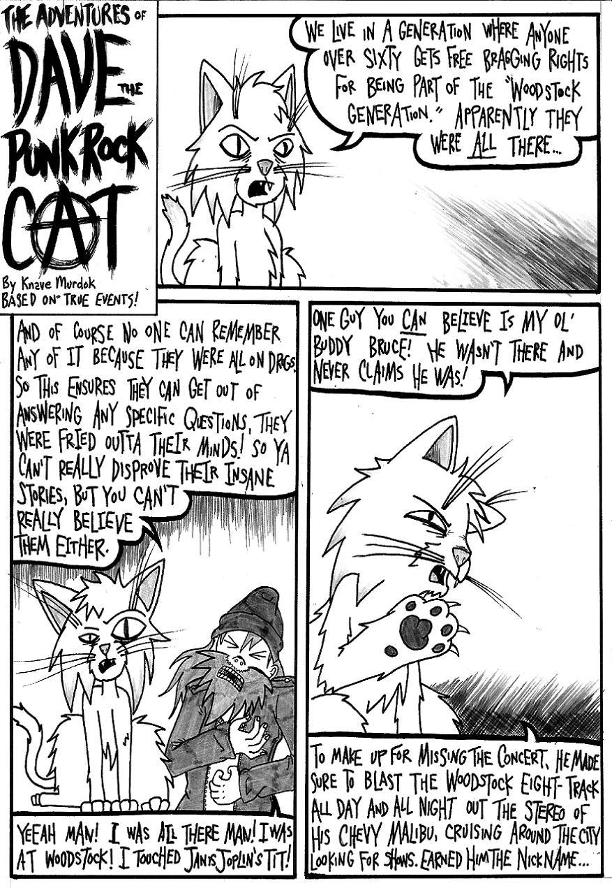 Dave the Punk Rock Cat's Big Adventure: Page 1