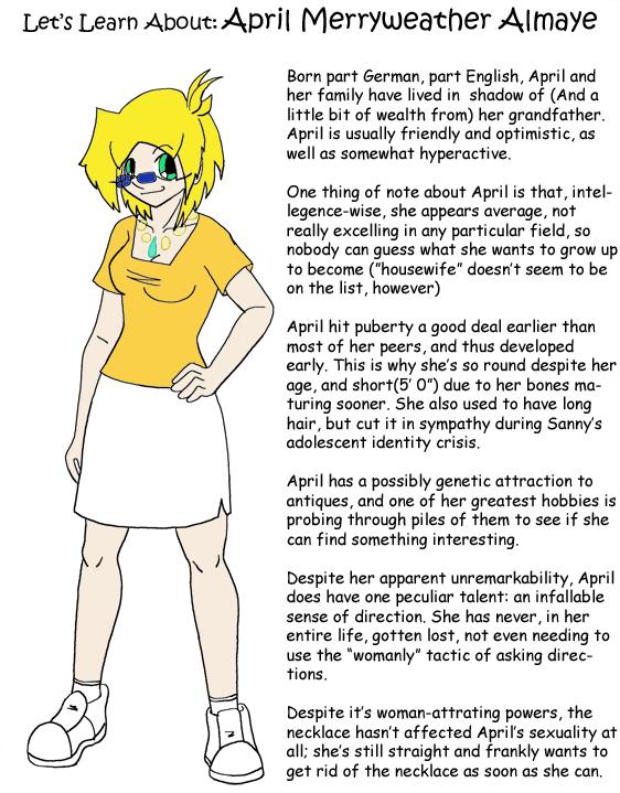 Character Profile: April Merryweather Almaye
