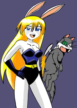 Electric Rabbit and Rocket cat
