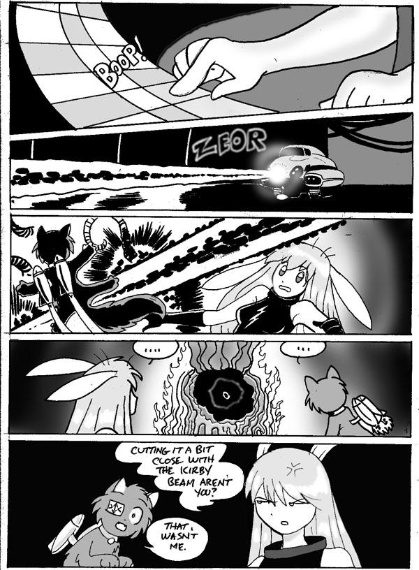 Eletric Rabbit and Rocket cat 1 page 16 Beware the Kirby beam!!