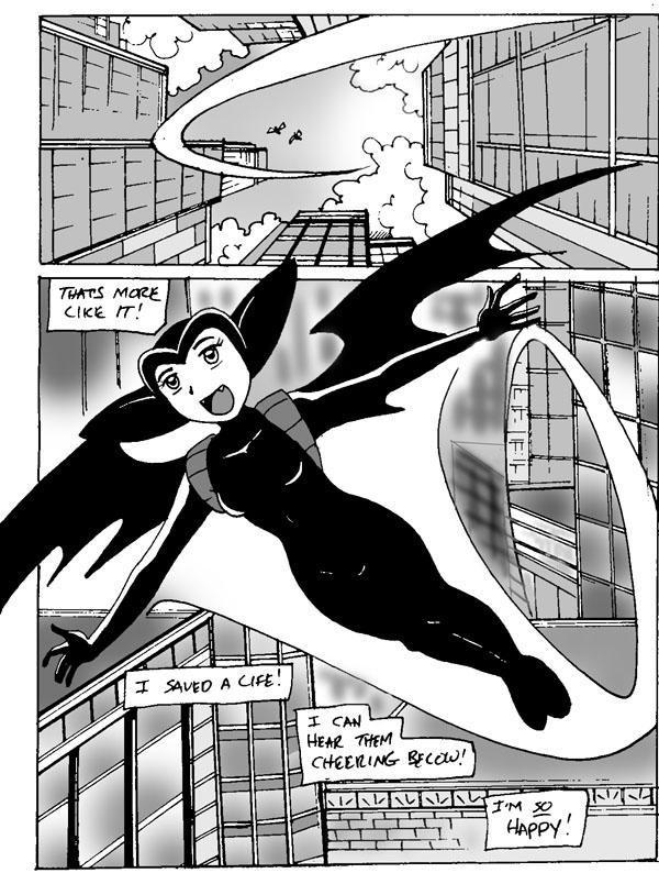 Little Bat Koku 10 page 8: Look up in the sky!