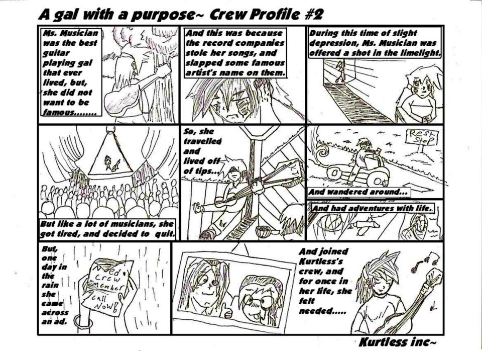 Comic 10 - A gal with a purpose~ Crew profile #2