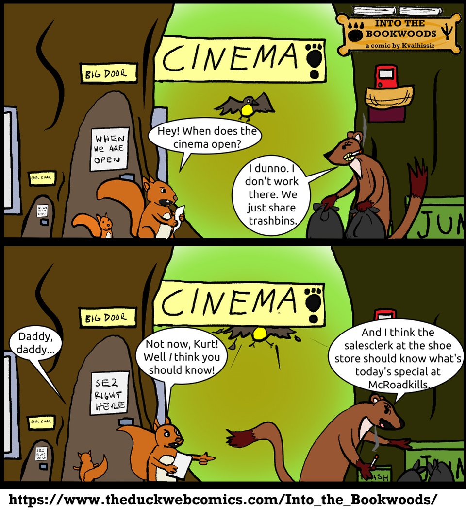 So, the Cinema lies next to the Library...