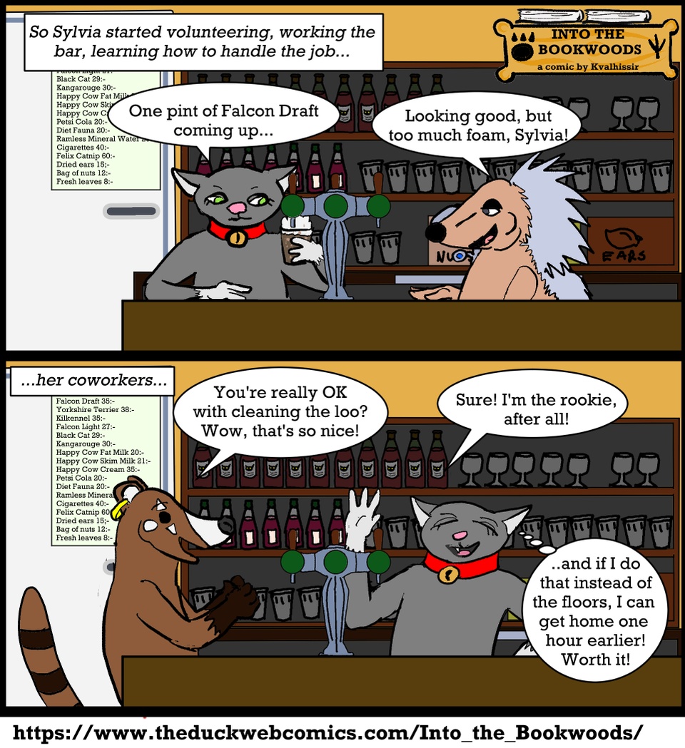 Behind the counter