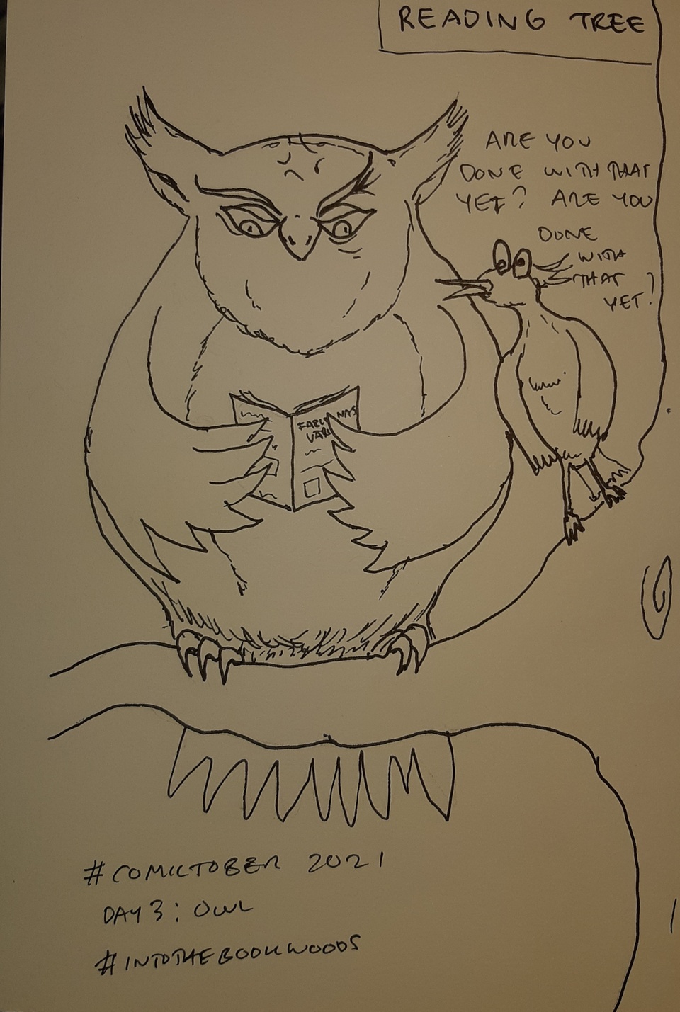 Comictober 2021 Day 3: Owl